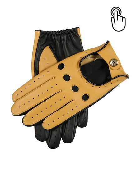 Dents Mens Silverstone Touchscreen Driving Gloves - Cork/Black