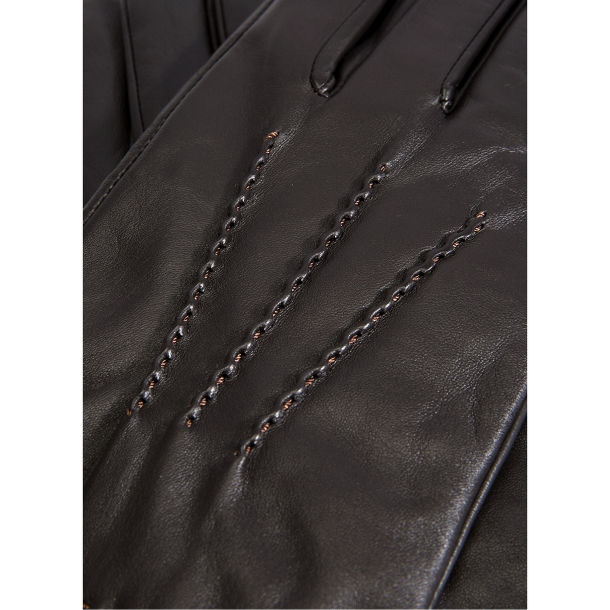 Dents Mens Touchscreen Leather Gloves With Palm Vent Handsewn Detail Cuffs
