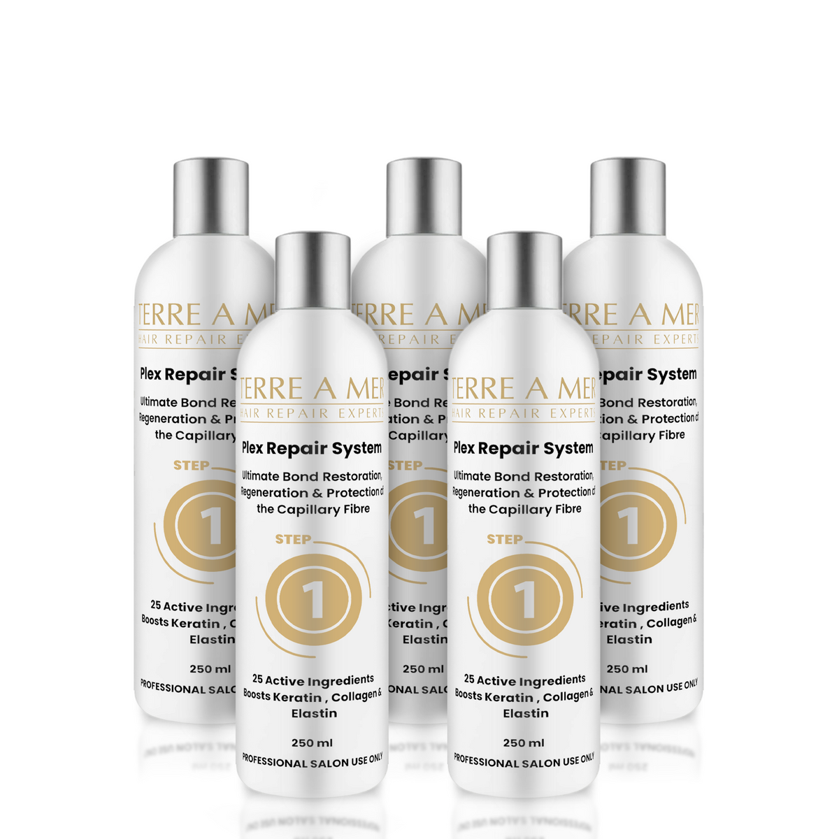 terreamer Plex Repair Step 1 250ml - Hair Bond Treatment (Keratin, Collagen & Elastin)