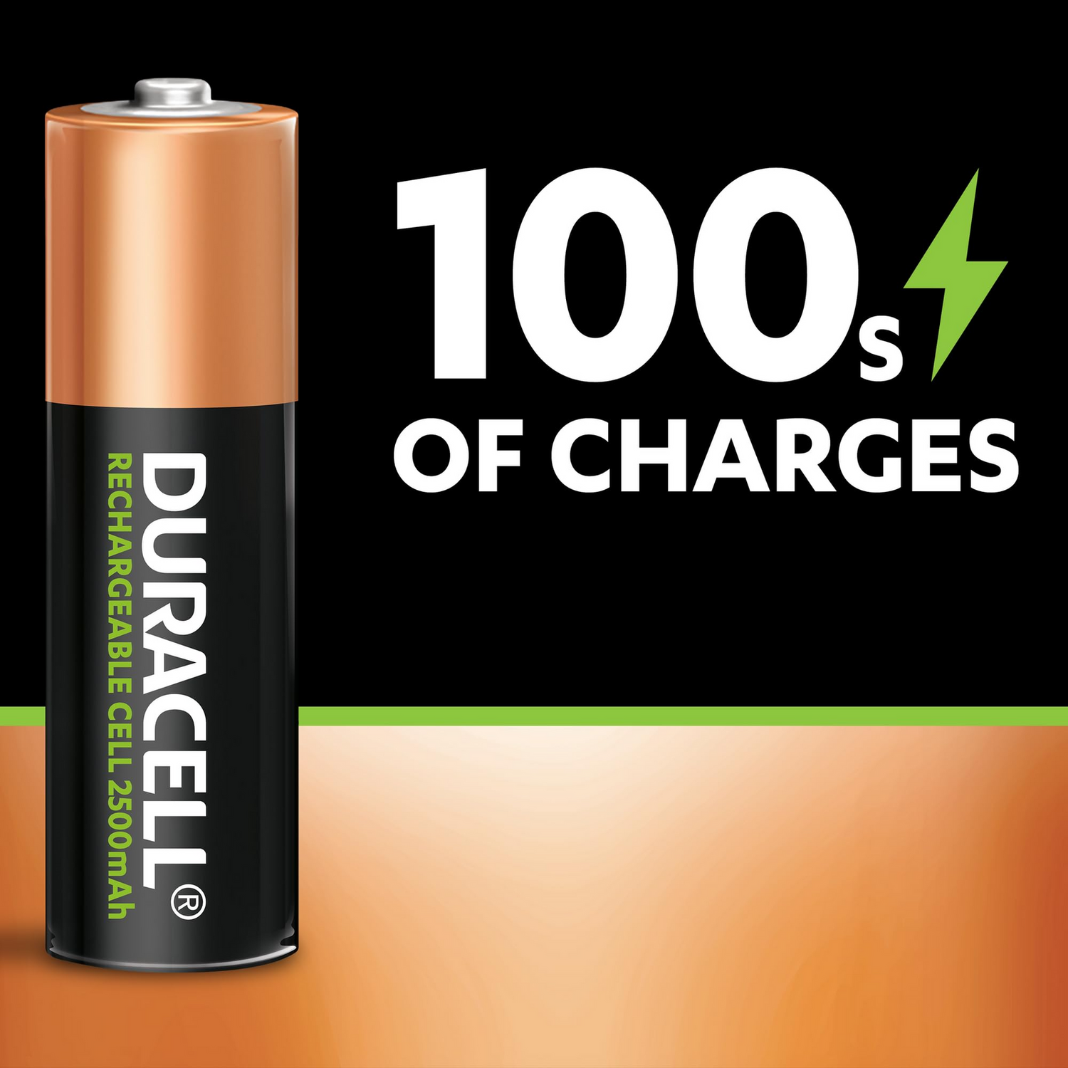 Duracell AA 2500 mAh Rechargeable Battery (Pack of 4)