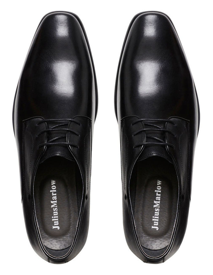 Julius Marlow Mens Keen Derby Work Leather Shoes - Black