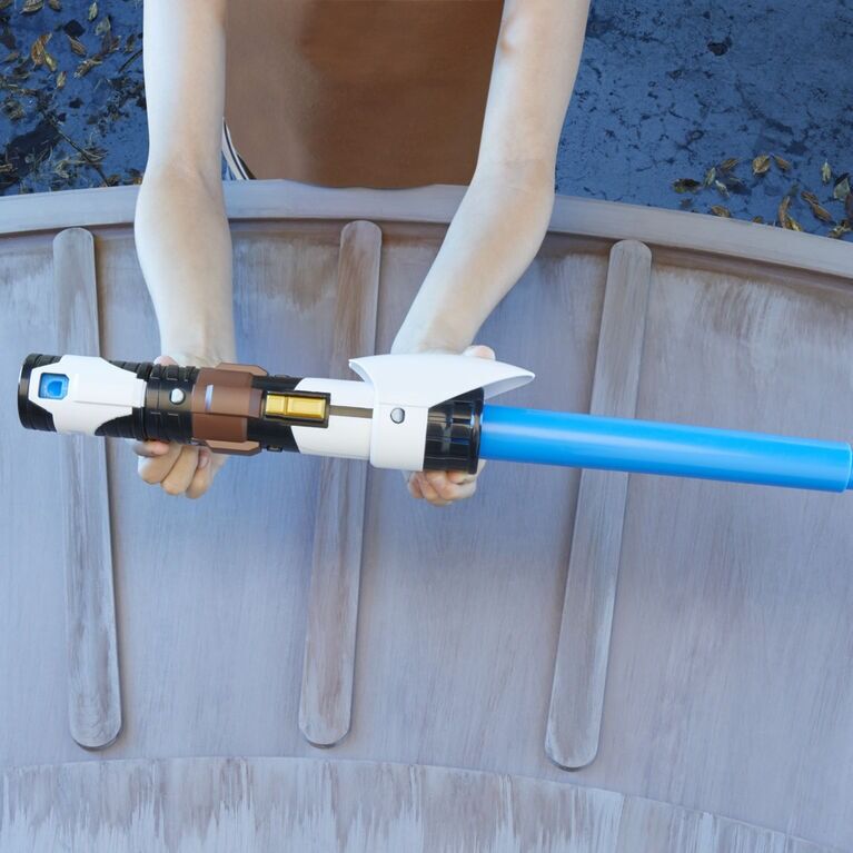 Star Wars Lightsaber Forge Obi-Wan Kenobi Extendable Blue Lightsaber Toy