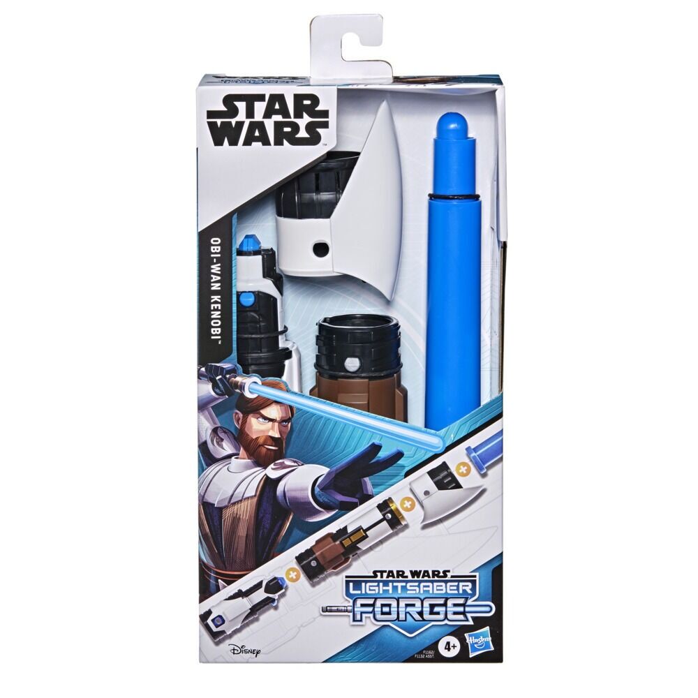 Star Wars Lightsaber Forge Obi-Wan Kenobi Extendable Blue Lightsaber Toy