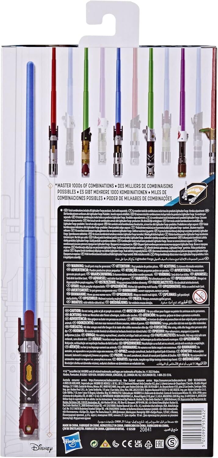 Star Wars Lightsaber Forge Anakin Skywalker Extendable Blue Lightsaber Toy