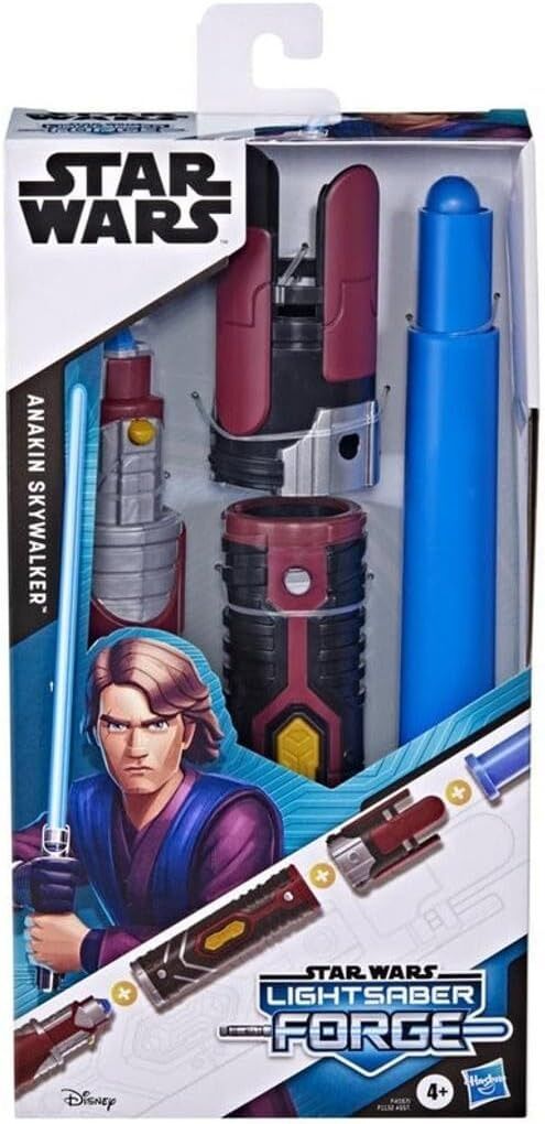 Star Wars Lightsaber Forge Anakin Skywalker Extendable Blue Lightsaber Toy