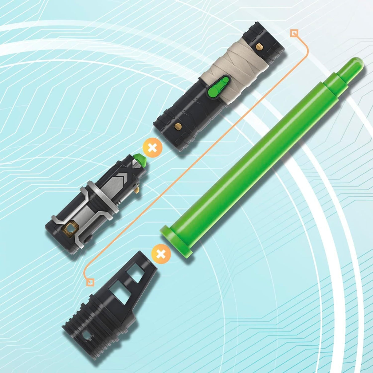 Star Wars Lightsaber Forge Luke Skywalker Green Customizable Lightsaber Toys for Kids