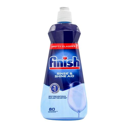 Finish Rinse Aid Shinier and Drier Liquid for Dishwashing 400ml