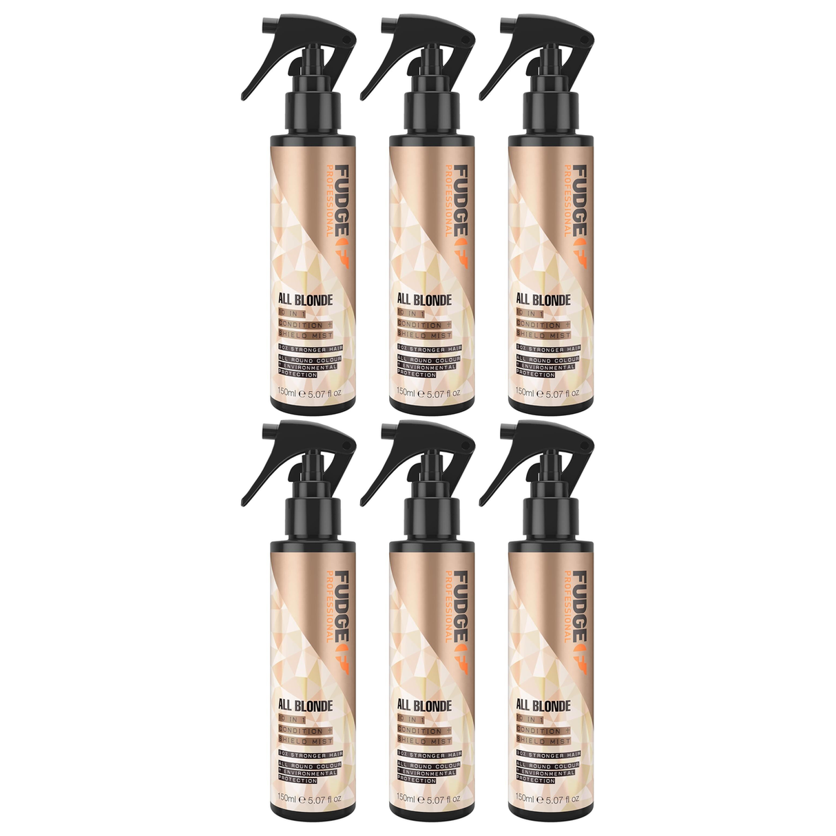 6x Fudge Professional 150ml All Blonde Condition & Shield Mist (Bulk Pack)