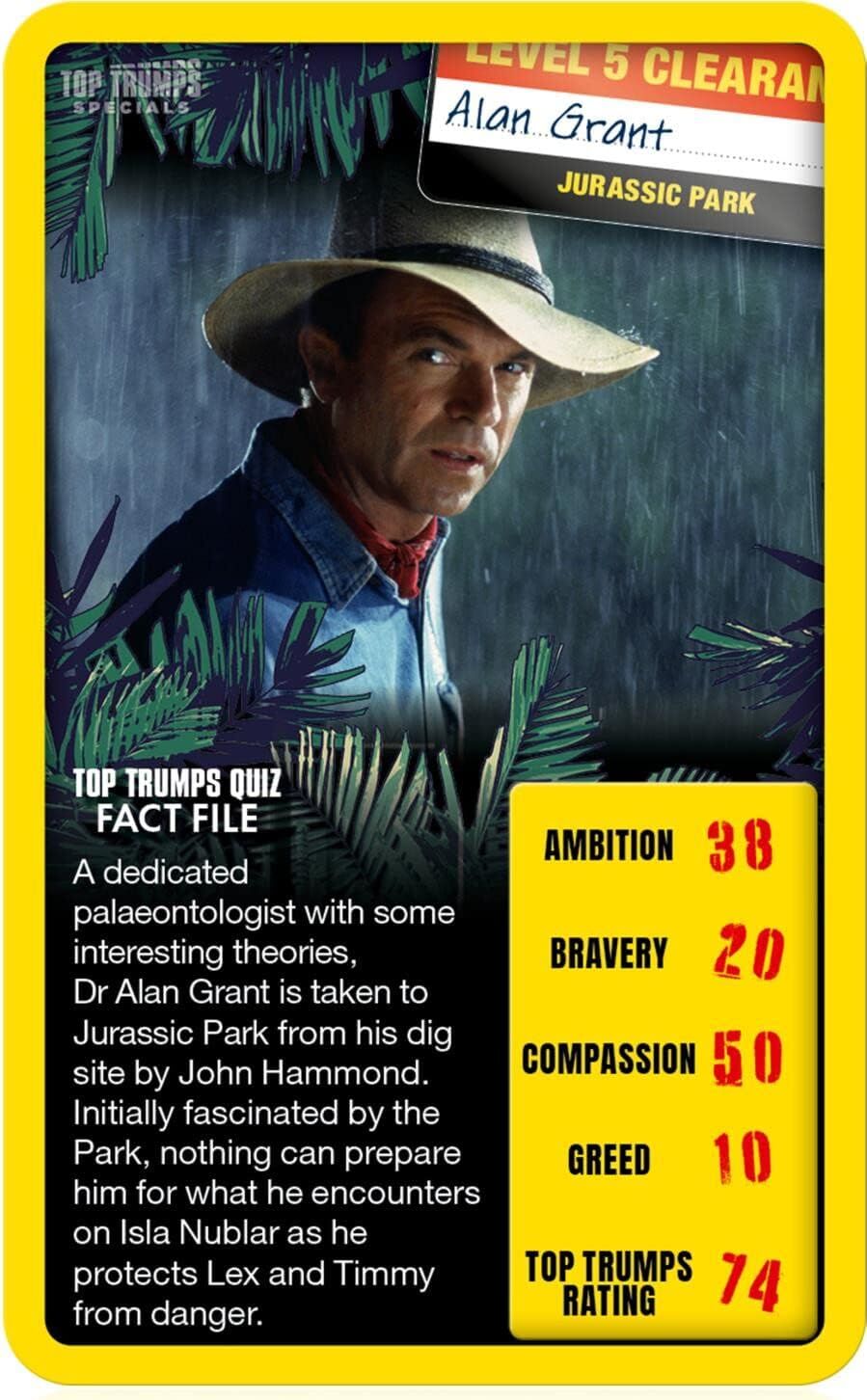 Top Trumps Specials Official Jurassic Park Card Game