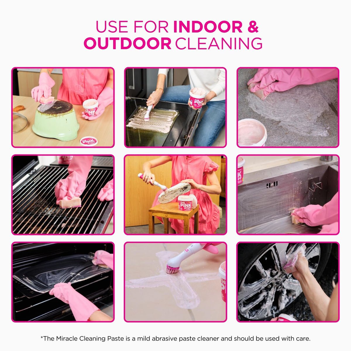 3x The Pink Stuff Miracle Cleaning Paste 850g Pack - Multi Surface Stain Remover (Household Cleaner)