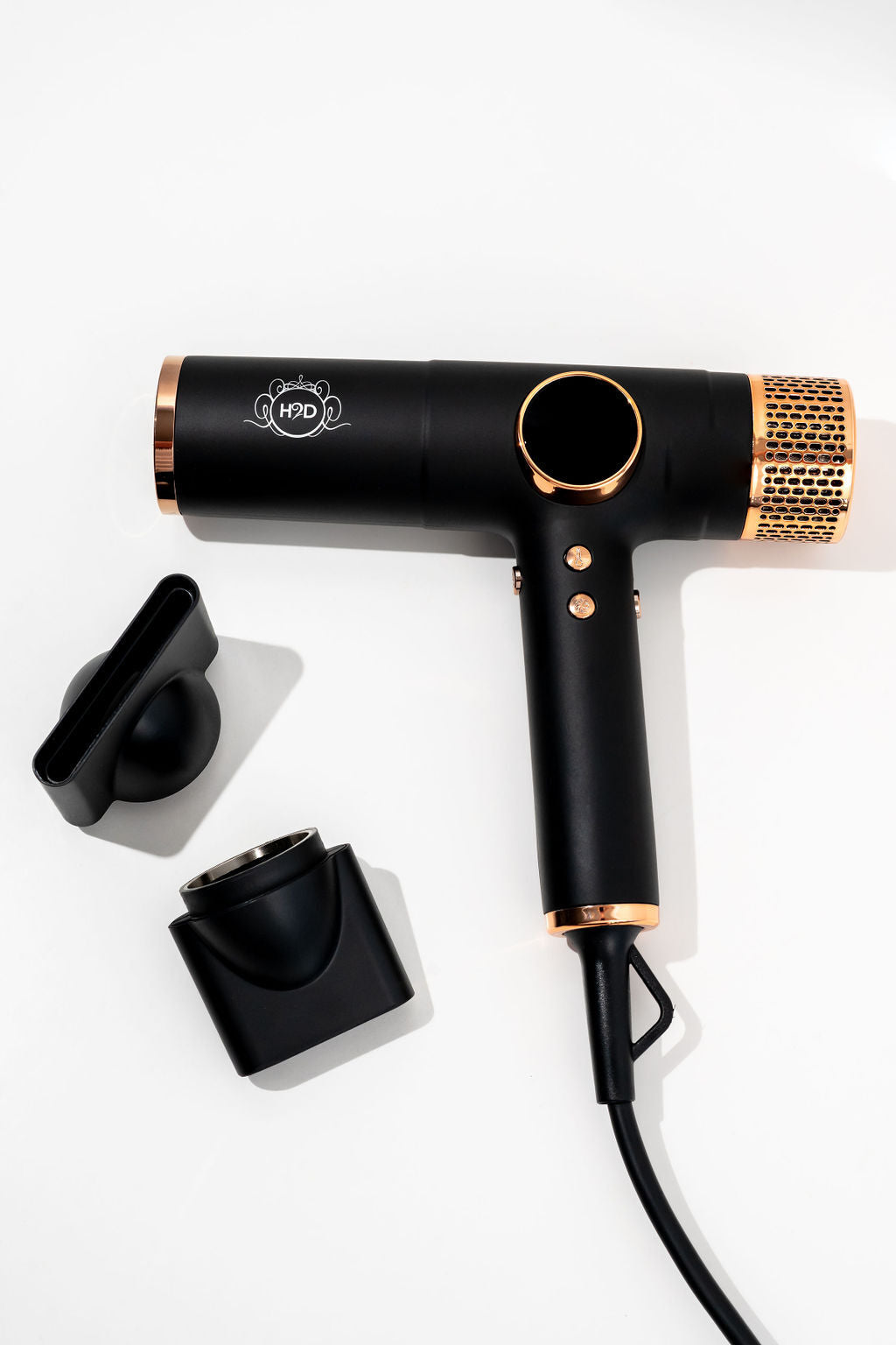H2D Max Duo Linear Straightener & Blowdryer Combo - Matt Black/Rose Gold