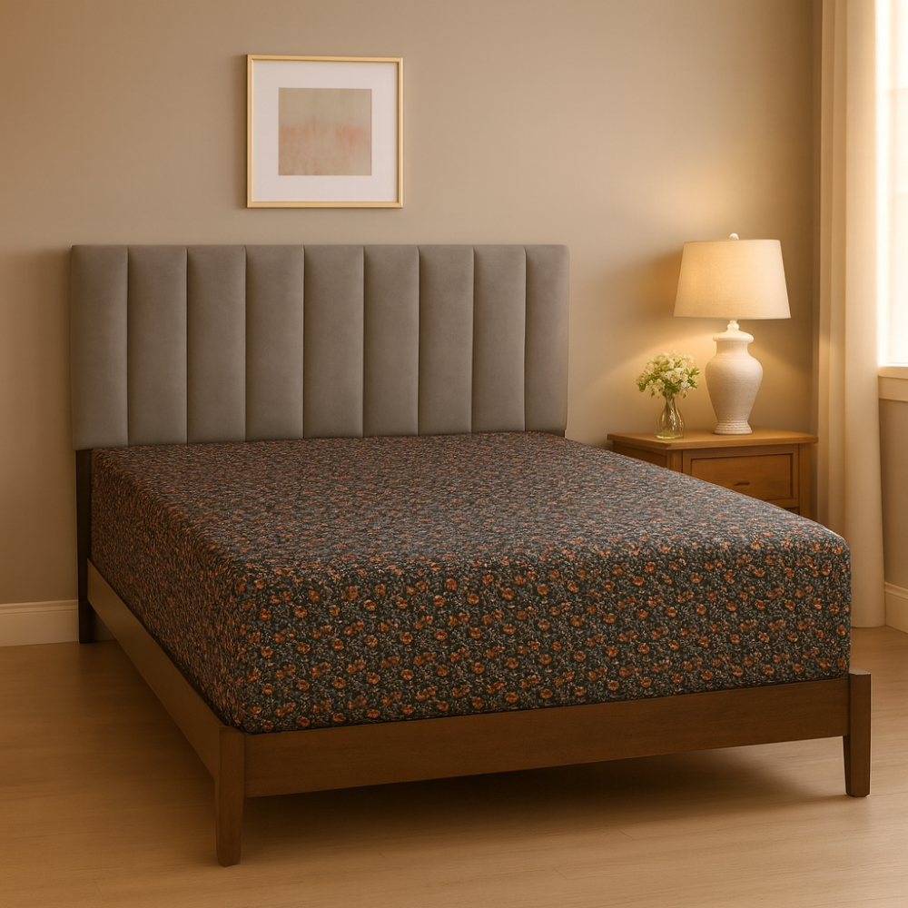 Queen Comforter Full Set w/ Fitted Sheet, 4 Pillow Covers & Comforter - Matilda (6 Piece Set)