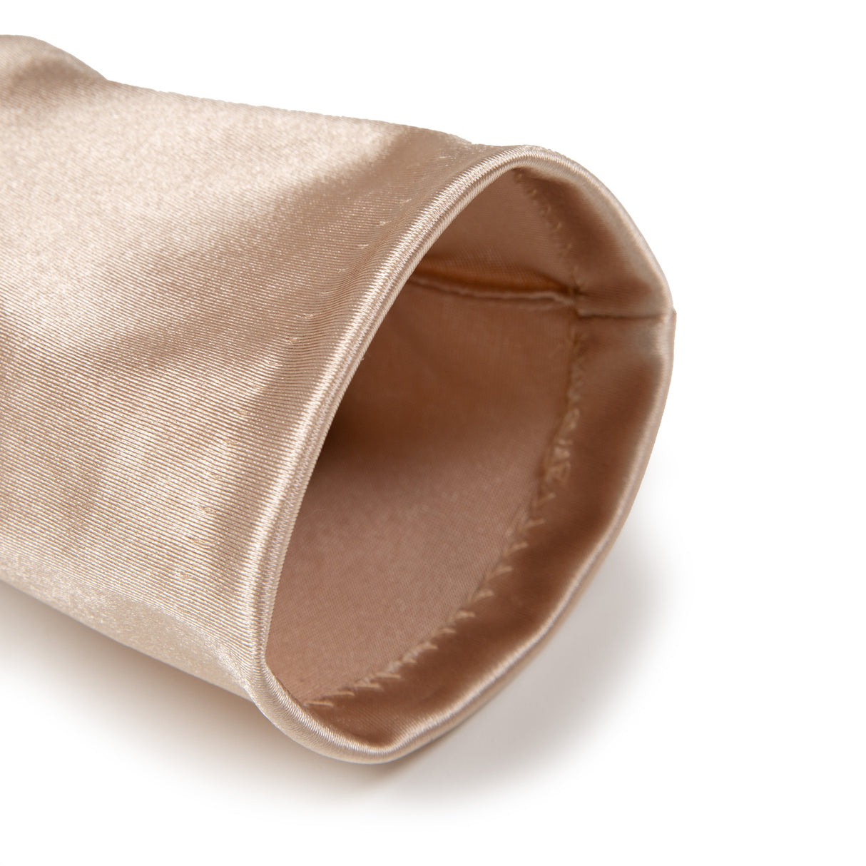 Dents Bella Womens Long Opera Satin Gloves in Champagne