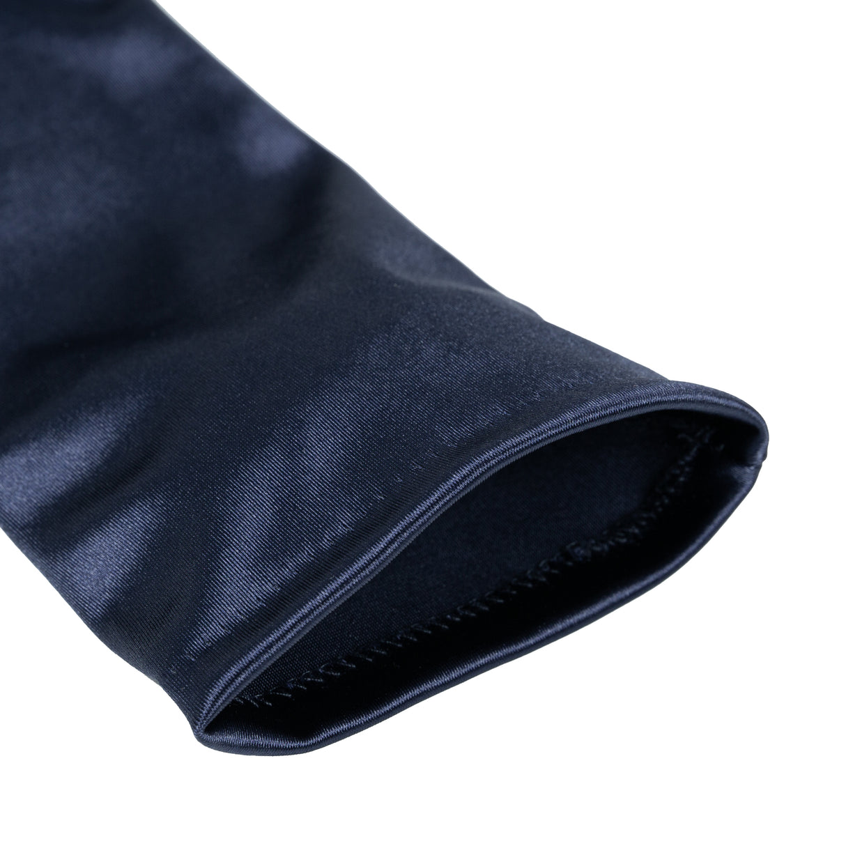 Dents Womens Long Opera Satin Gloves - Navy