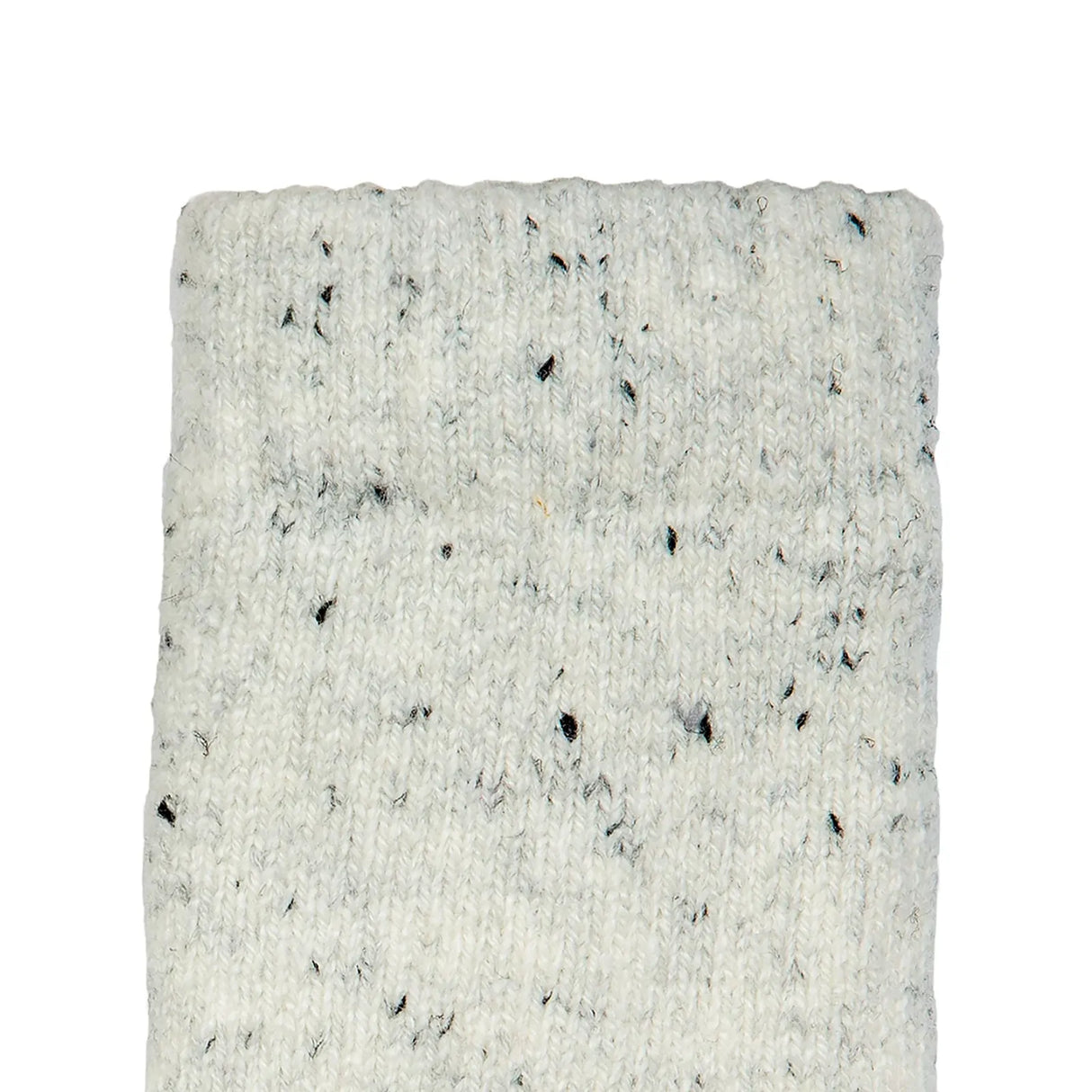 Dents Womens Cable Knit Gloves with Marl Yarn - White