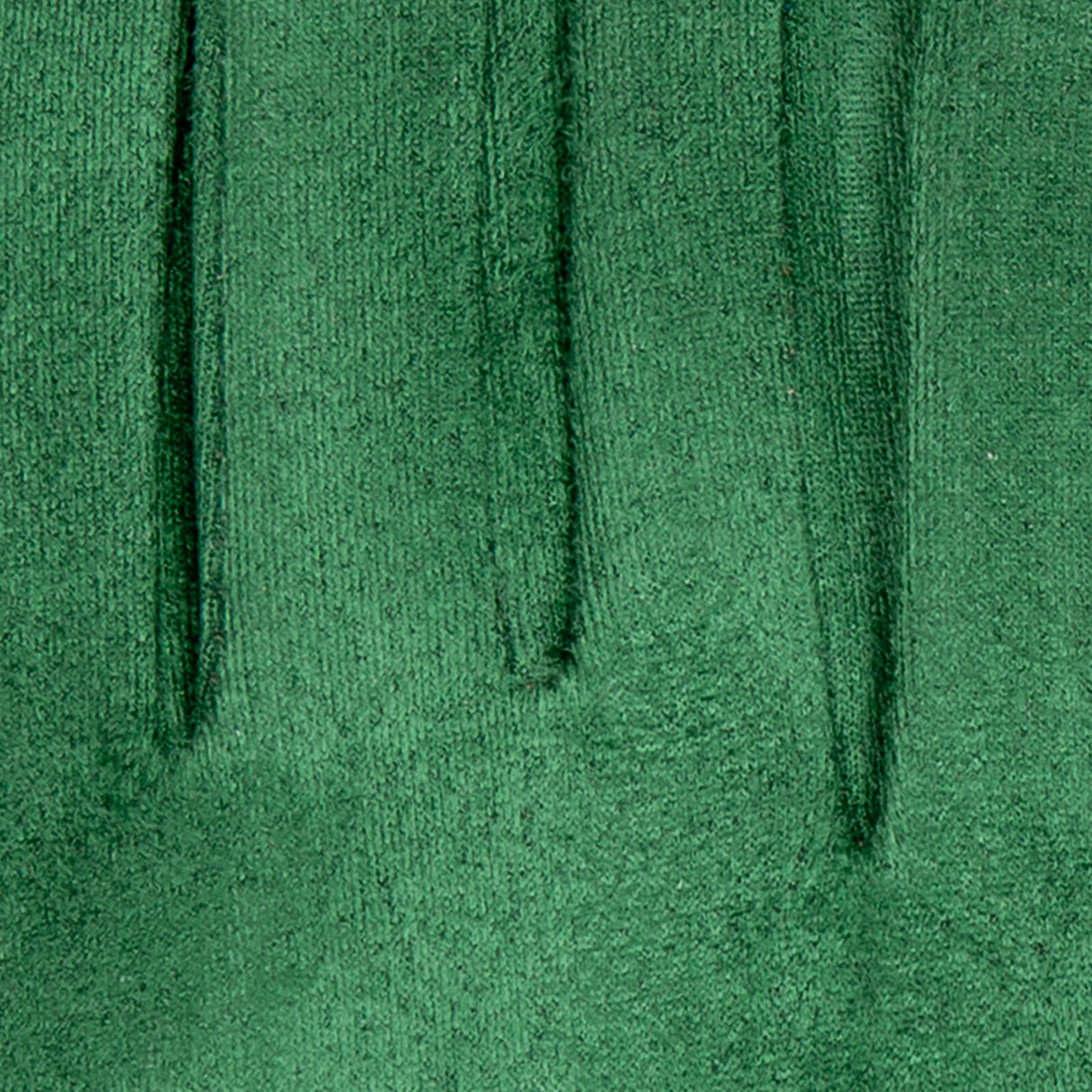Dents Women’s Velour-Lined Faux Suede Gloves with Trim and Bow - Green