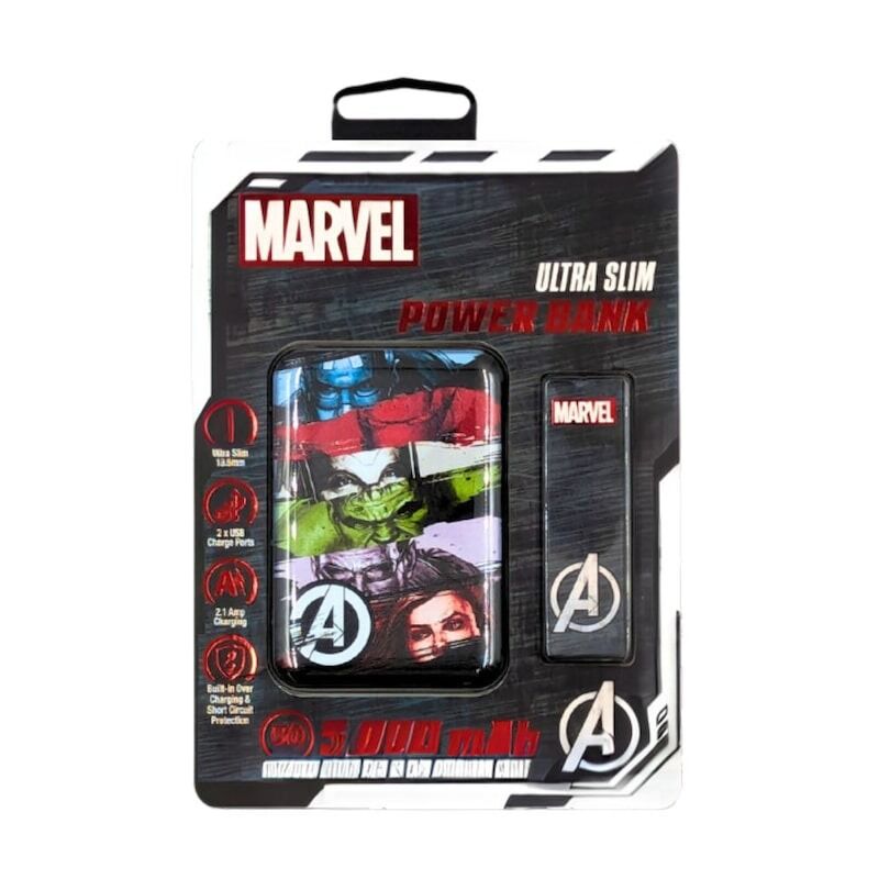 Marvel Avengers Ultra Slim Power Bank 5000mAh