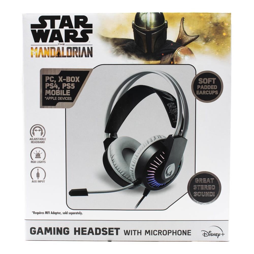 Star Wars the Mandalorian Gaming Headset Headphones Earphones with Microphone