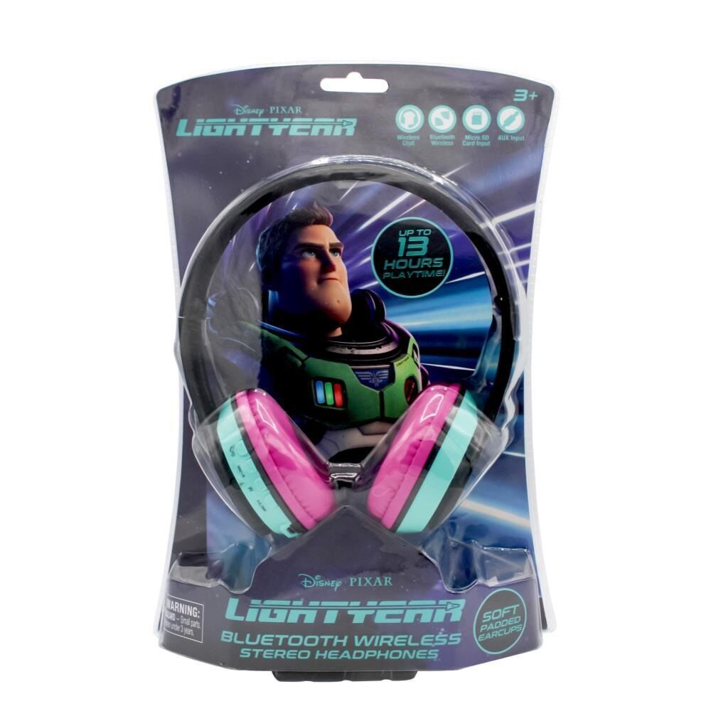 Disney Lightyear Bluetooth Kids Headphones Wireless 13H Playtime AUX Ages 3+