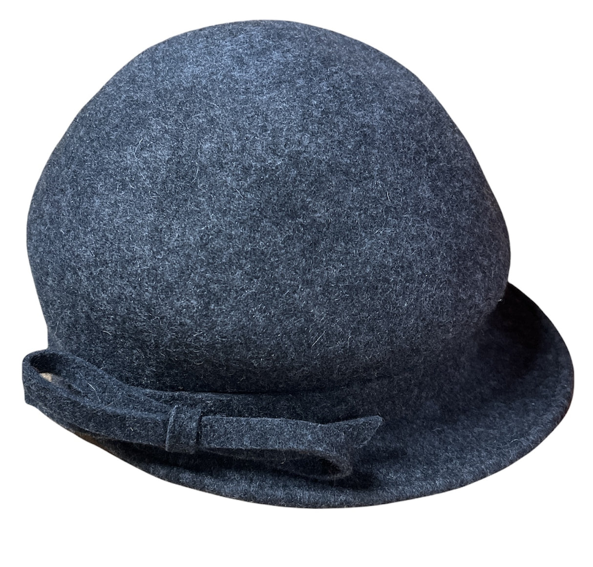 Maddison Avenue Womens Adjustable Wool Vintage Beret Cap Bow One Size - Grey