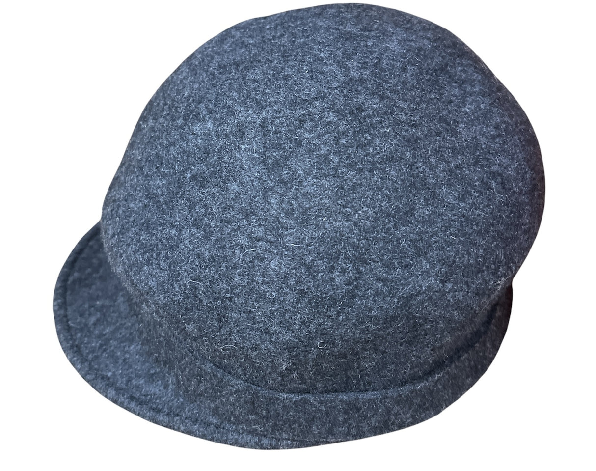 Maddison Avenue Womens Adjustable Wool Vintage Beret Cap Bow One Size - Grey