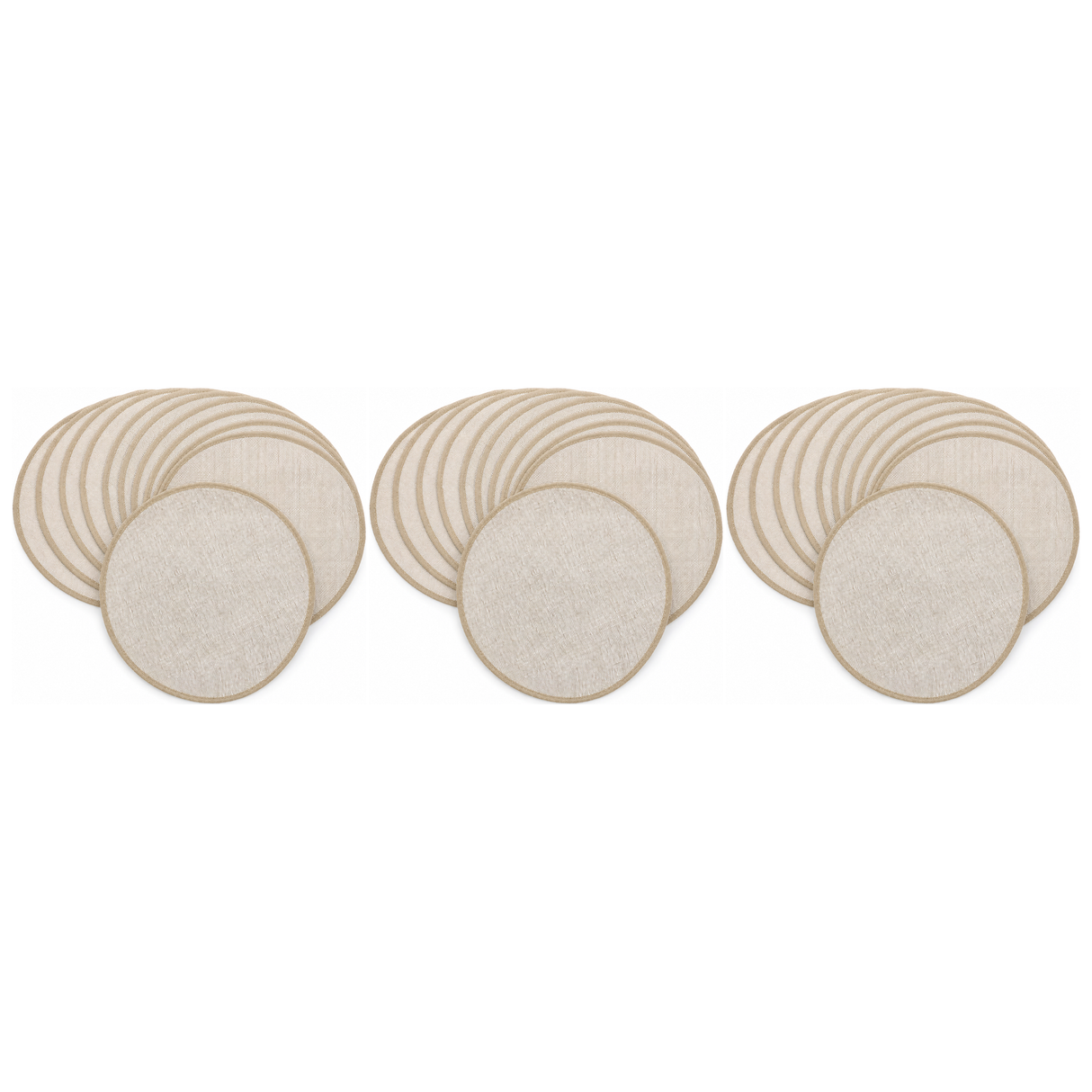 30x Reusable Round Cotton Steamer Cloth Mats Pack - 22cm