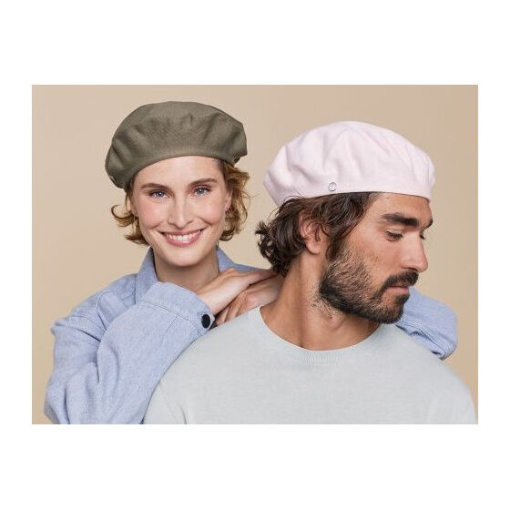 Laulhere Heritage Unisex Summer Cotton Beret - Khaki