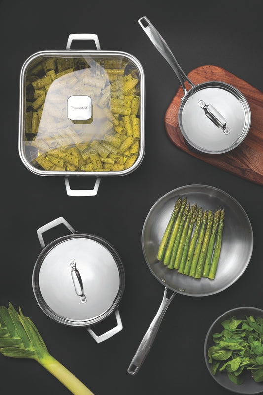 Tramontina 1.2L Grano Tri-Ply Stainless Steel Frying Pan 20cm in Silver