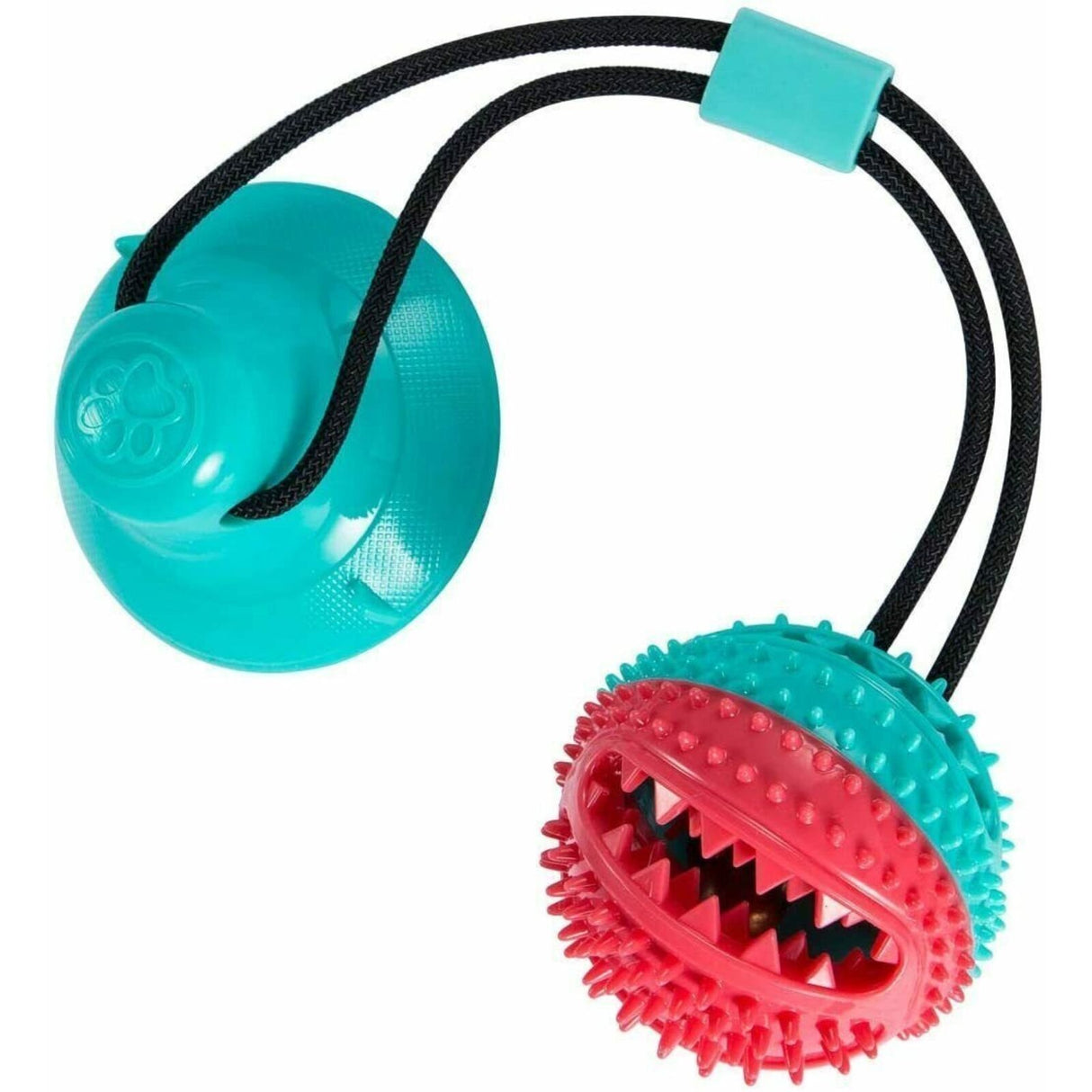 Dog Toy Suction Cup Self-Playing Rubber Ball Chew Food Dispensing Toothbrush