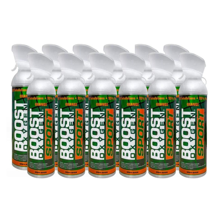 24 x 10 Litres of Boost Sport Oxygen in a Can Supplemental - 200 Breath (Large)