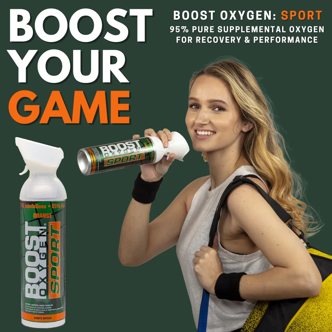24 x 10 Litres of Boost Sport Oxygen in a Can Supplemental - 200 Breath (Large)