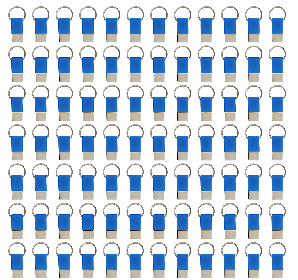 100x Coda Key Tag Keyring Key Ring School Bag Badge - Blue