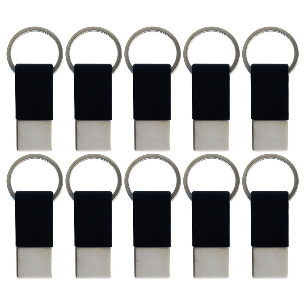 10x Coda Key Tag Bulk Pack - Black (School Bag and Luggage Keyring)