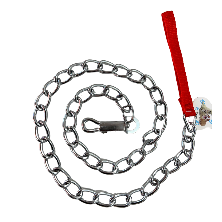 6x 1.2m Heavy Duty Pet Metal Chain Dog Lead Handle Long Strong Control Leash