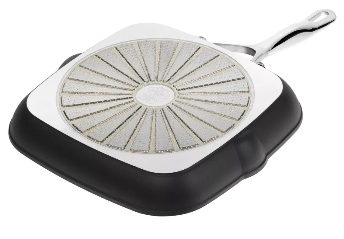 Ballarini Alba 28cm Non-Stick Grill Square Pan - Premium Italian Cookware