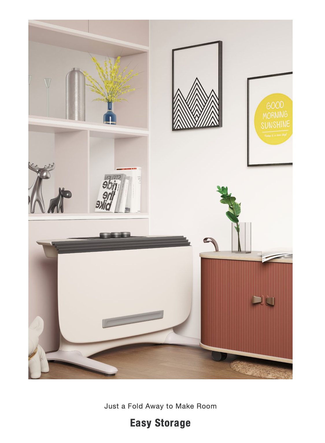 1.2m UFOU UPON Standing Desk Height Adjustable Motorised Electric Sit Stand Table Riser - White