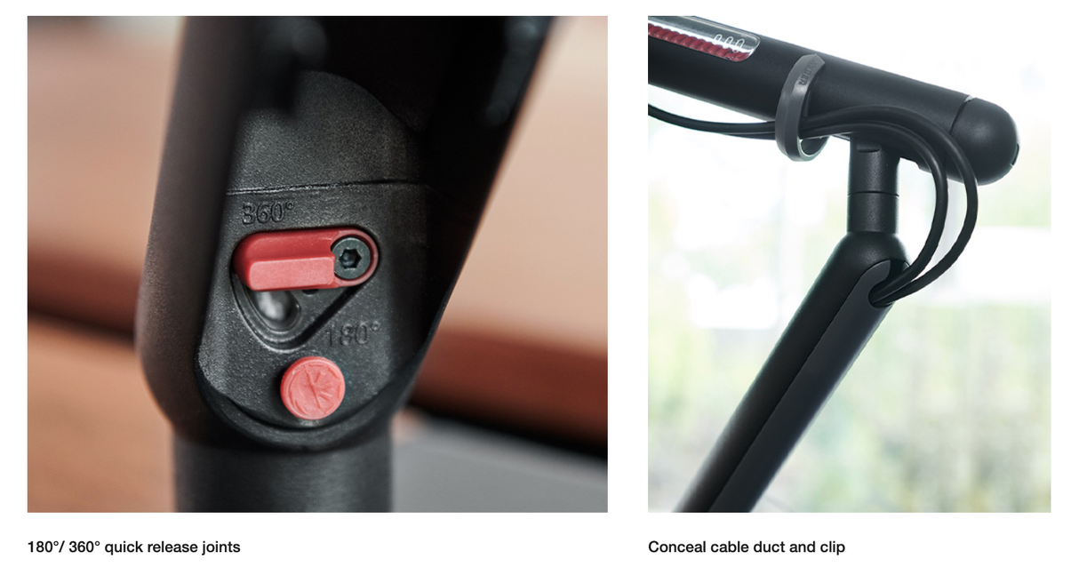 UFOU Kyber Monitor Arm Single Mount Bracket Heavy Duty - Black