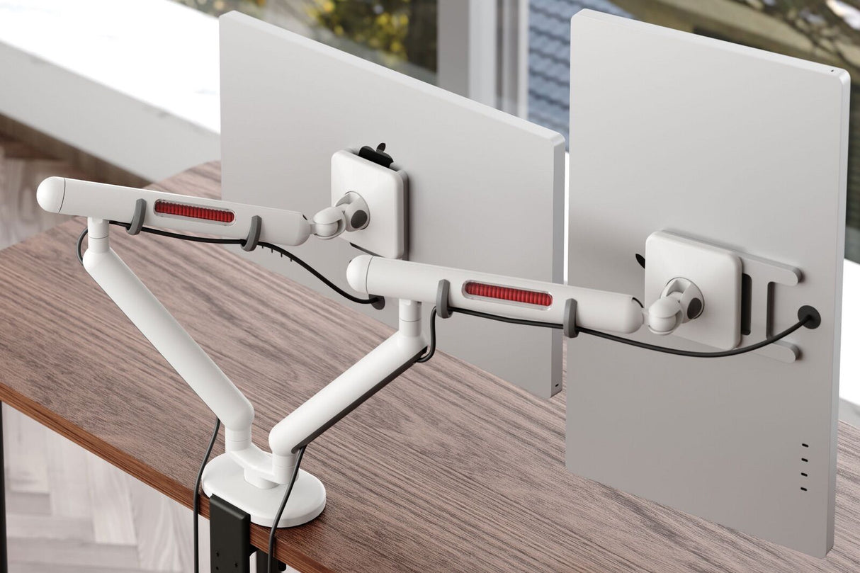 UFOU Kyber Monitor Arm Single Mount Bracket Heavy Duty - White