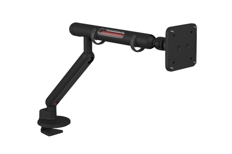 UFOU Kyber Monitor Arm Single Mount Bracket Heavy Duty with Base Clip - Black