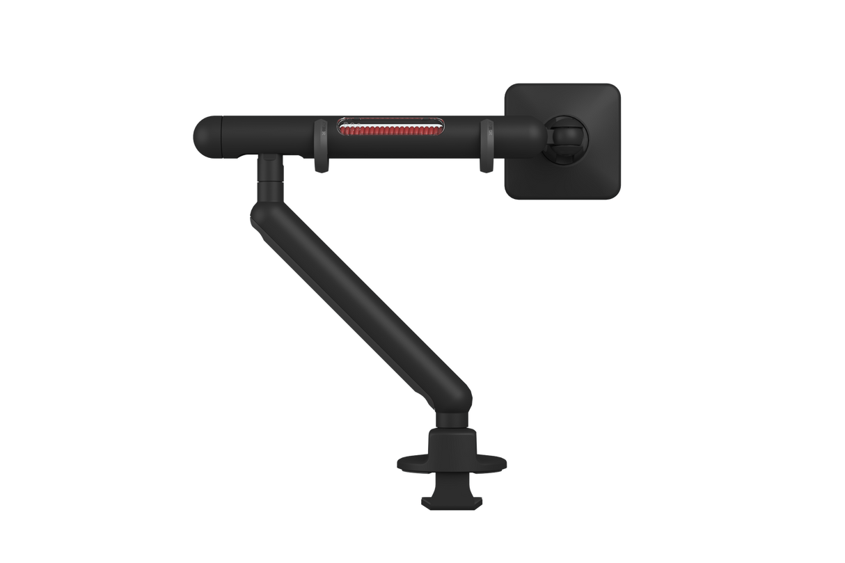 UFOU Kyber Monitor Arm Single Mount Bracket Heavy Duty with Base Clip - Black