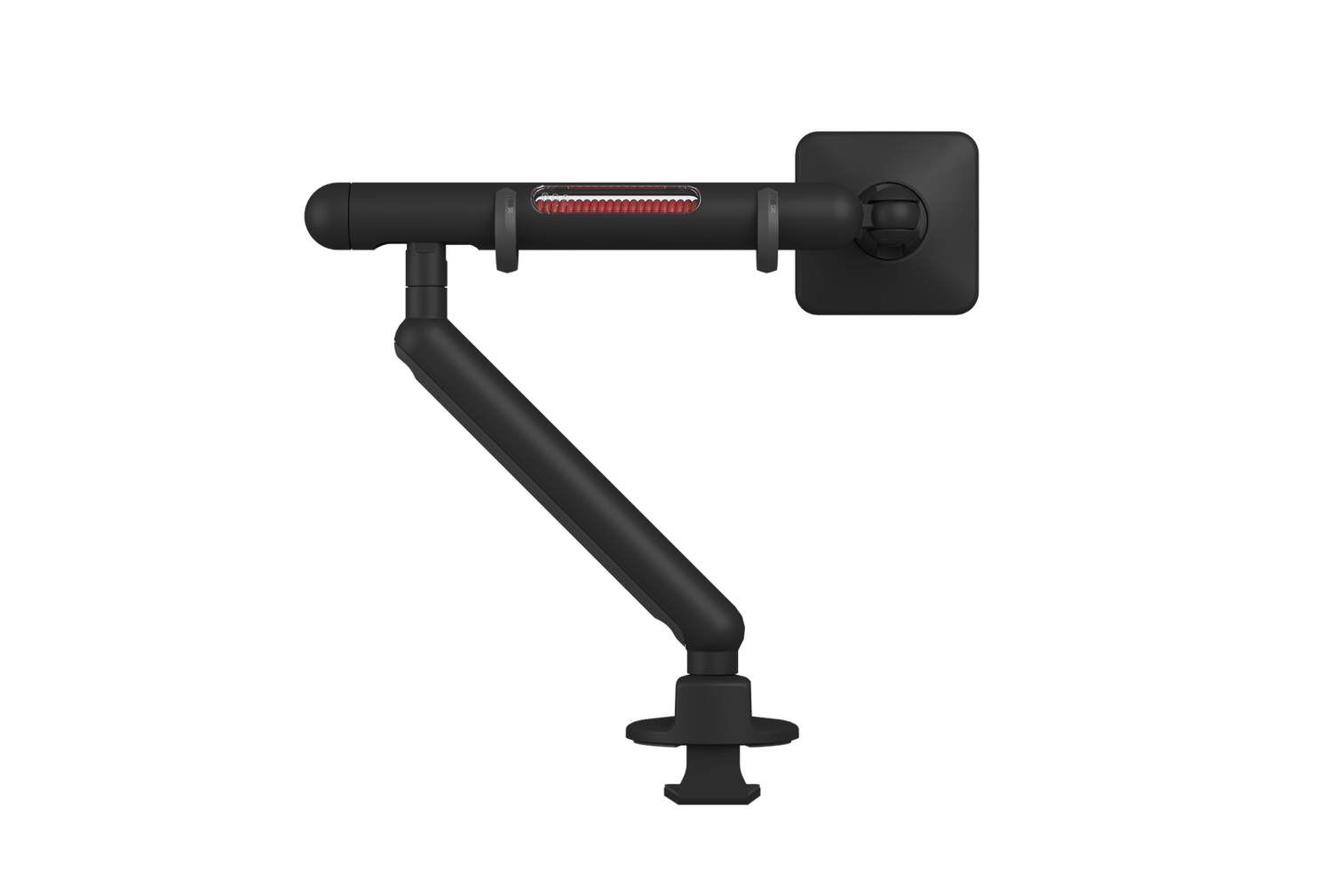UFOU Kyber Monitor Arm Single Mount Bracket Heavy Duty with Base Clip - Black