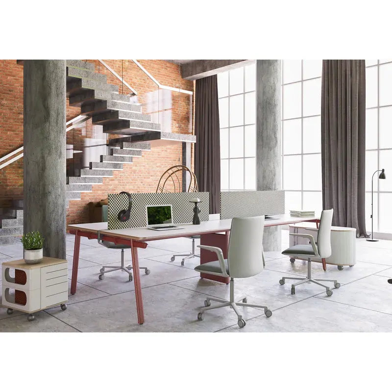 UFOU Fitin Helix Modular Storage Cabinet Unit (5 Revolving Drawers) - Brown