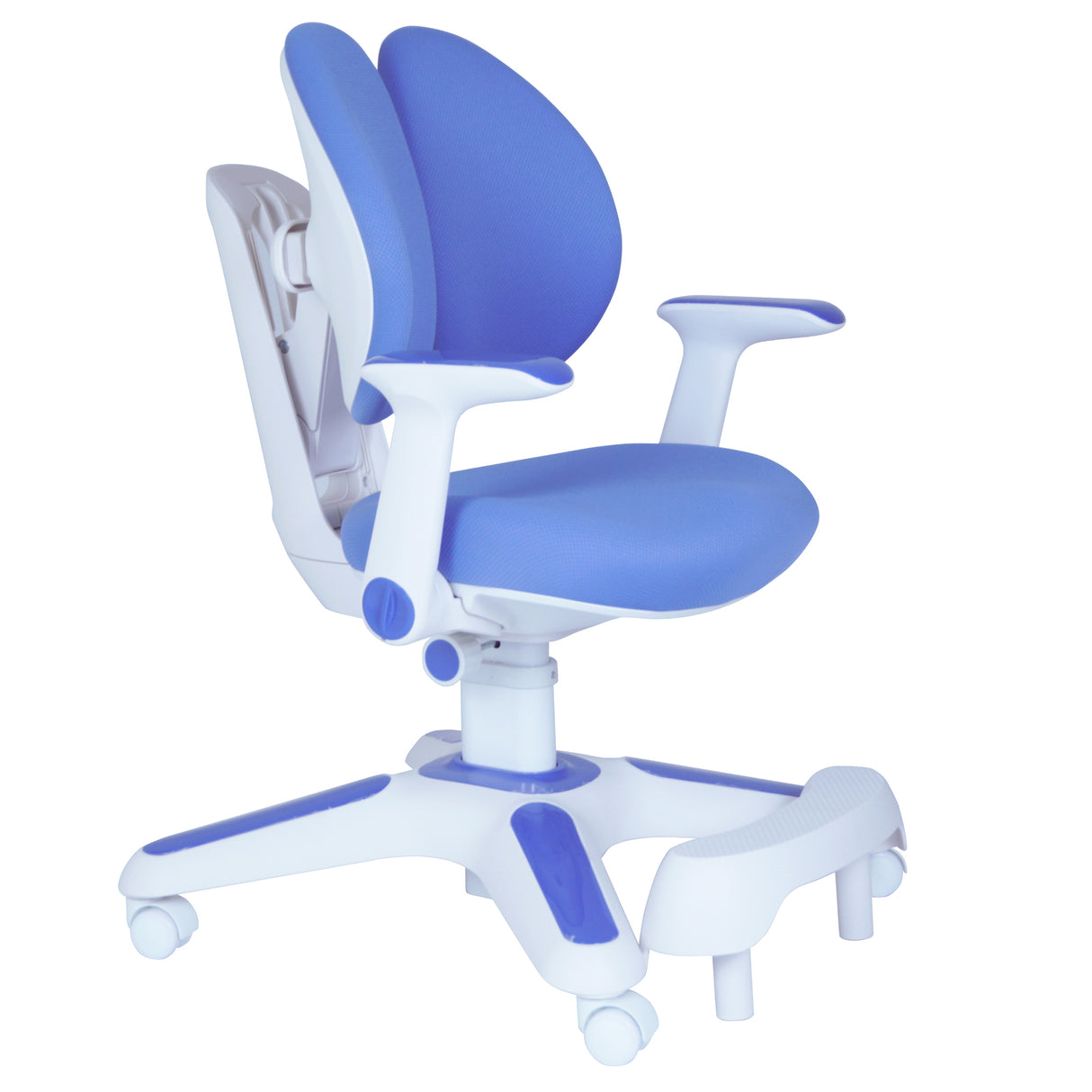 1x Ergonomic Study Chairs for Kids - Height Adjustable - Blue