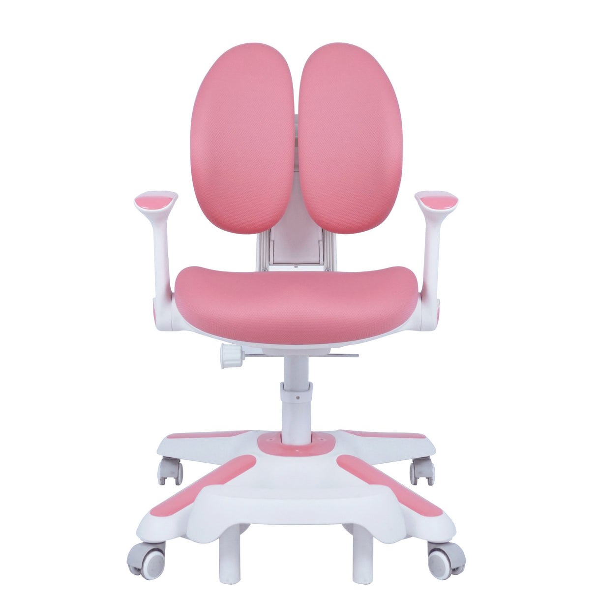 4x Ergonomic Study Chairs for Kids - Height Adjustable - Pink