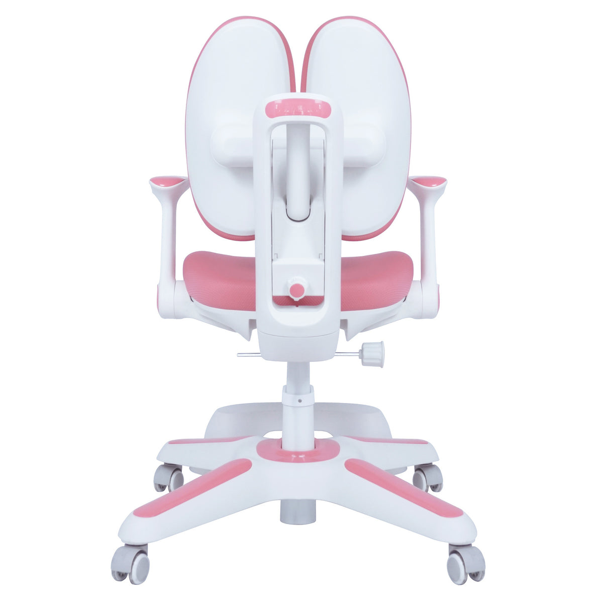 6x Ergonomic Study Chairs for Kids - Height Adjustable - Pink