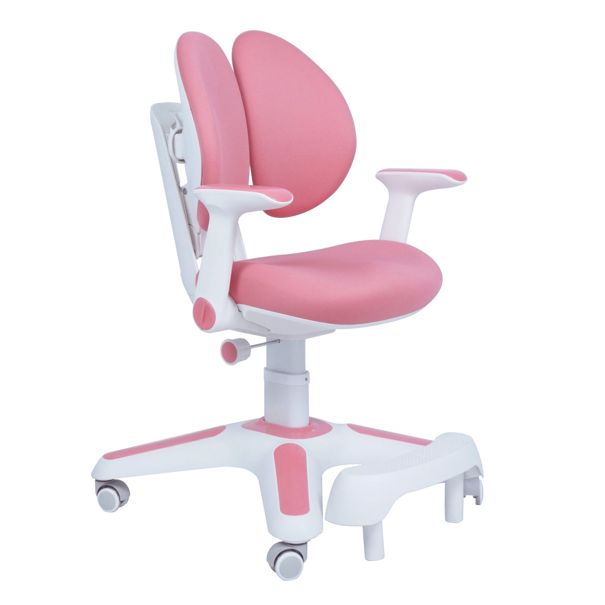 1x Ergonomic Study Chair for Kids - Height Adjustable - Pink