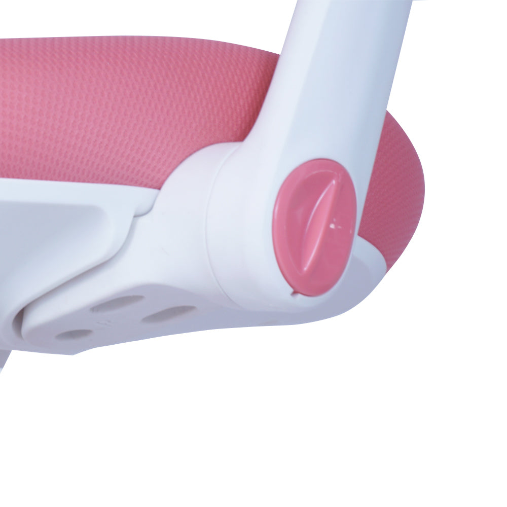 1x Ergonomic Study Chair for Kids - Height Adjustable - Pink