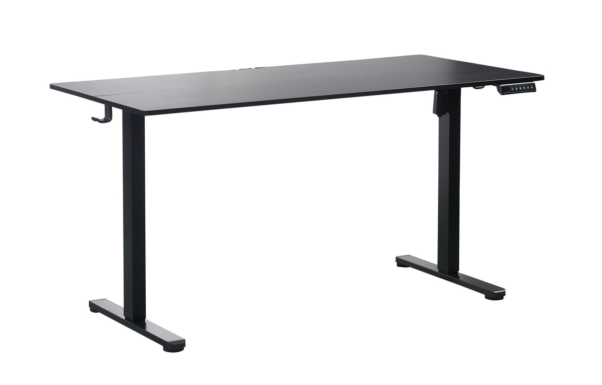140 x 70cm Electric Standing Desk Height Adjustable Motorised Electric Sit Stand in Black