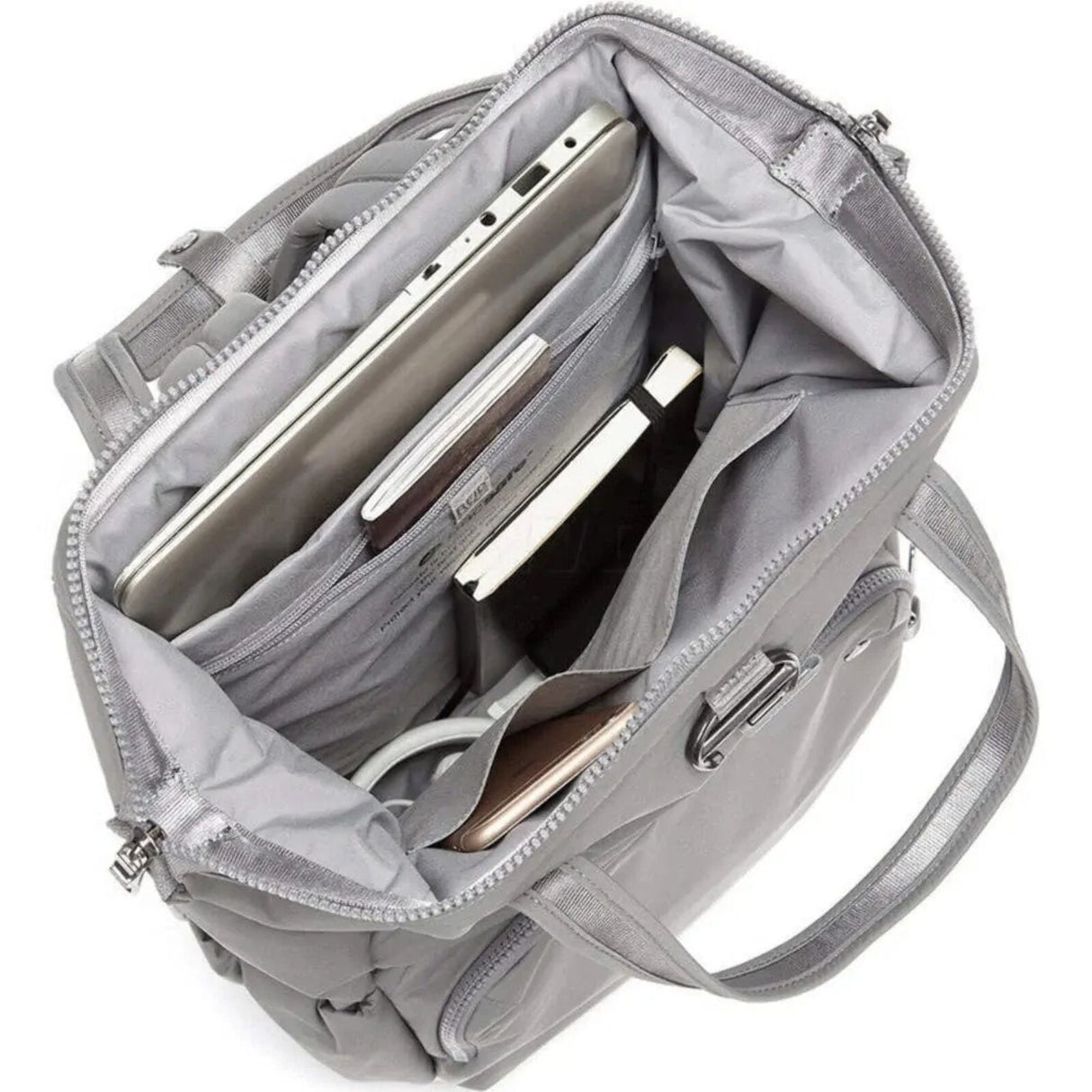 Pacsafe Citysafe CX Anti-Theft 13" Laptop Backpack Bag Econyl Gravity Gray