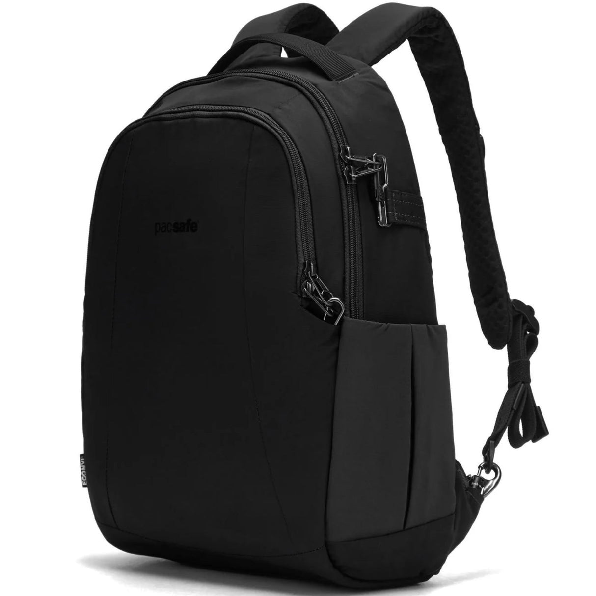Pacsafe LS350 Anti-Theft 15L Econyl Backpack Bag in Black